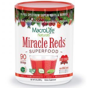 Суперфуд, антиоксиданты для сердца, для веганов, Miracle Reds, Macrolife Naturals, органик, 850 г 