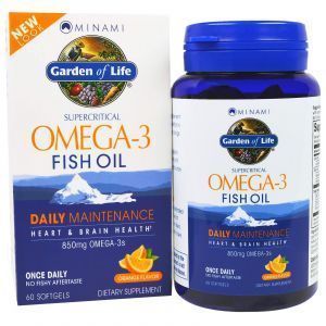 Омега-3 рыбий жир, Supercritical, Omega-3 Fish Oil, Minami Nutrition, 850 мг, 60 кап.