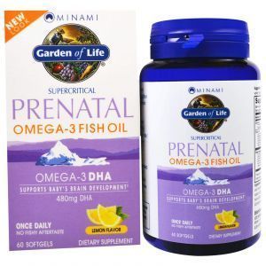 Омега-3 рыбий жир, Supercritical Prenatal, Omega-3 Fish Oil, Minami Nutrition, 60 кап.