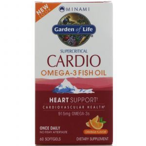 Омега-3 рыбий жир, Cardio Omega-3 Fish Oil, Minami Nutrition, 60 кап.