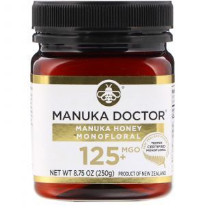 Манука мед, Manuka Honey Monofloral, Manuka Doctor, 125+, 250 г