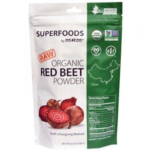Красная свекла, суперфуд для веганов, Red Beet, MRM, органик, порошок, 240 г
