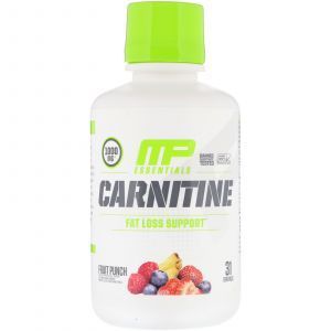 Карнитин, жиросжигатель, Carnitine, Fat Loss Support, MusclePharm, фруктовый пунш, 1000 мг, 458,8 мл