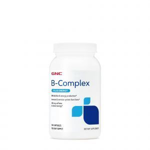 Комплекс витаминов группы В + энергия, B-Complex + Energy, GNC, 120 капсул 