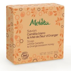 Мыло "Ромашка и Апельсиновый мед", Soap White Camellia & Orange Blossom Honey, Melvita, 100 г