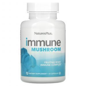 Смесь грибов для иммунитета, Immune Mushroom, Nature's Plus, 60 капсул