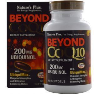 Убихинол, Ubiquinol, Beyond CoQ10, Nature's Plus, 200 мг, 60 мягких таблеток