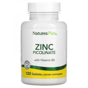 Цинк пиколинат B6, Zinc Picolinate, Nature's Plus, 120 таблето