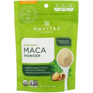 Порошок мака, Maca Powder, Navitas Organics, органик, 113 г 