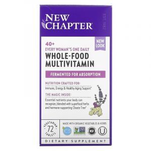 Мультивитамины для женщин 40+, One Daily Multi, New Chapter, 1 в день, 72 таблетки