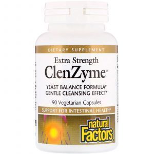 Ферменты для пищеварения, Extra Strength ClenZyme, Natural Factors, 90 кап.