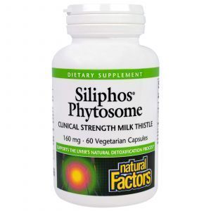 Фитосомы силифоса с расторопшей, Siliphos Phytosome, 160 мг, 60 кап.