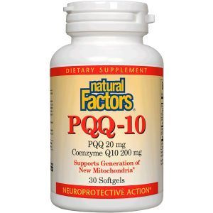 Пірролохінолінхінон-10, PQQ-10, Natural Factors, 20 мг, 30 гелевих капсул