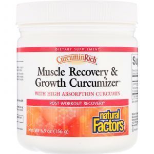 Куркумин для роста мышц, CurcuminRich, Muscle Recovery, Natural Factors, 156 г