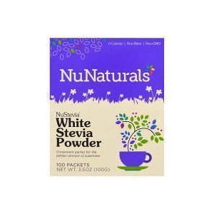 Стевия, Stevia, NuNaturals, 100 пакетов, 100 г