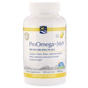 Омега 3-6-9, ProOmega-3-6-9, Nordic Naturals, лимон, 1000 мг, 120 кап.
