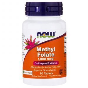 Метил-фолат, (Methyl Folate), Now Foods, 1,000 мкг, 90 таблеток 