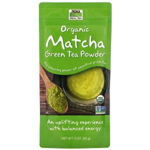 Зелений чай матчу, Matcha Green Tea, Now Foods, Real Tea, органік, порошок, 85 г