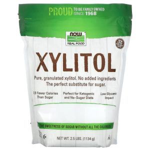 Сахарозаменитель ксилитол, Xylitol, Now Foods, 1134 г