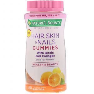 Витамины для волос, кожи и ногтей, Hair, Skin & Nails Gummies, Nature's Bounty, 80 жевательных конфет