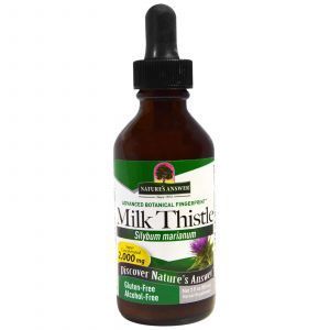 Расторопша, Milk Thistle, Nature's Answer, 2000 мг, 60 мл