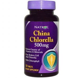 Хлорелла, Natrol, 500 мг, 120 таблето