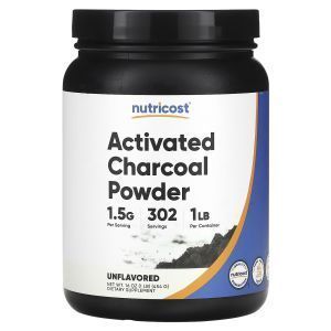 Активированный уголь, Activated Coconut Charcoal, Solaray, порошок, 500 мг, 150 г