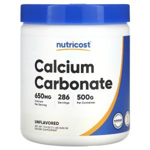 Карбонат кальция (порошок), Calcium Carbonate, Now Foods, 340 г