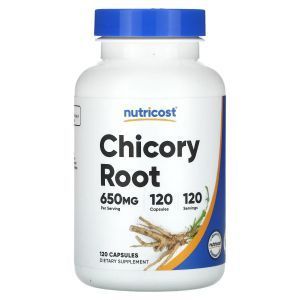 Корень цикория, Chicory Root, Nutricost, 650 мг, 120 капсул