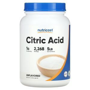 Лимонная кислота, Citric Acid, Nutricost, без добавок, 2268 г 