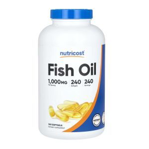 Риб'ячий жир, Fish Oil, Nutricost, 1000 мг, 240 м'яких таблеток