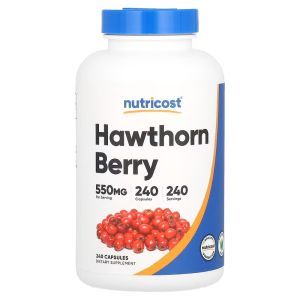 Боярышник, Hawthorn Berry, Now Foods, ягоды, 540 мг, 100 вегетарианских капсул 