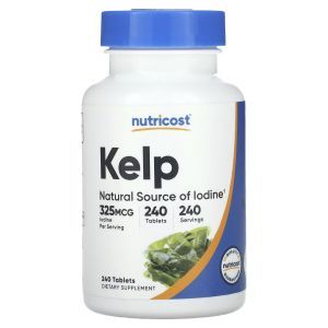 Ламінарія, Kelp, Nutricost, 325 мкг, 240 таблеток