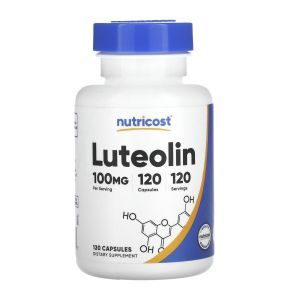 Лютеолін, Luteolin, Nutricost, 100 мг, 120 капсул