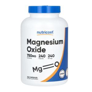 Магній оксид, Magnesium Oxide, Nutricost, 750 мг, 240 капсул