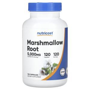 Корень алтея, Marshmallow Root, Nutricost, 5000 мг, 120 капсул