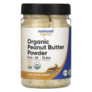 Арахісова паста, Organic Peanut Butter Powder, Nutricost, Pantry, органічний порошок, 358 г