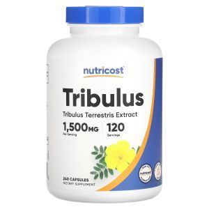 Трибулус террестрис, экстракт, Tribulus Terrestris, Nutricost, 750 мг, 120 капсул