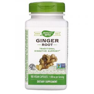 Корень имбиря (Ginger Root), Nature's Way, 1100 мг, 180 капсул