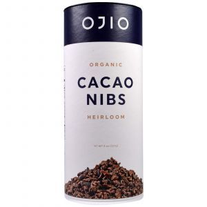 Натуральные какао бобы, Cacao Nibs Heirloom, Ojio, 227 г