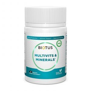 Мультивітаміни та мінерали, Multivits & Minerals, Biotus, 30 таблеток