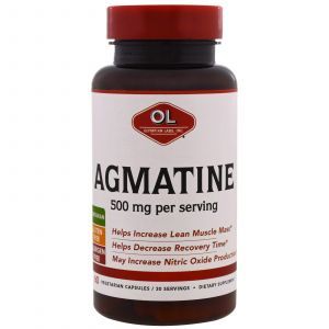 Агматин, Agmatine, Olympian Labs Inc., 500 мг, 60 кап.