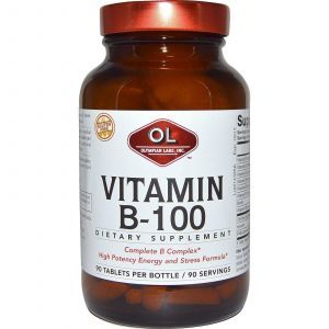 Витамин В-100, Olympian Labs Inc, 90 таблеток