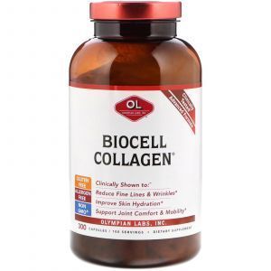 Оптимальная смесь с коллагеном, Biocell Collagen, Olympian Labs Inc., 300 кап.