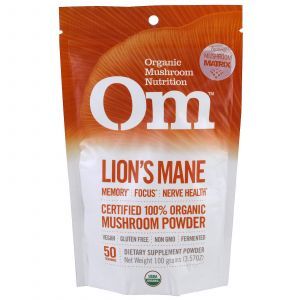 Ежовик гребенчатый, Lion's Mane, Organic Mushroom Nutrition, 100 г