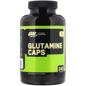 Глютамин, Glutamine, Optimum Nutrition, 1000 мг, 240 капсул