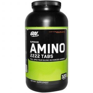 Аміно покращений 2222, Superior Amino 2222, Optimum Nutrition, 320 таблеток