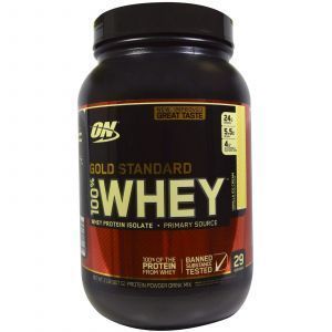 Сывороточный протеин (Whey Gold Standard), Optimum Nutrition, со вкусом ванильного мороженого, 907 г