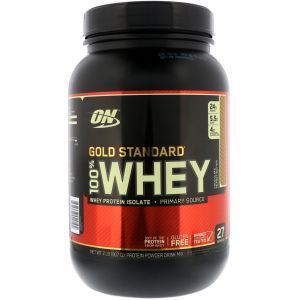 Сироватковий протеїн, шоколадно-арахісове масло, Gold Standard 100% Whey, Optimum Nutrition, 907 г