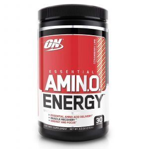 Амино энергия (Essential Amino Energy), клубника, лайм, Optimum Nutrition, 270 грамм